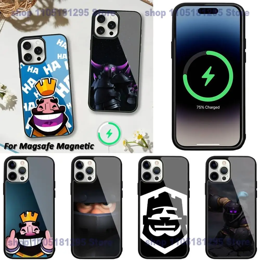 

C-Clash R-Royale Phone Case For iPhone 17,16,15,14,13,12,11,Plus,Pro,Max,Mini Magsafe Magnetic Wireless Charging