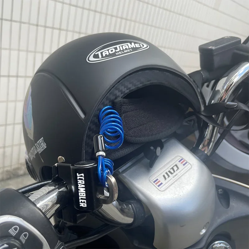 

Для Ducati Scrambler 400 800 1100 2014-2019 Универсальный замок для мотоциклетного шлема, фиксированный противоугонный замок для шлема с ключами