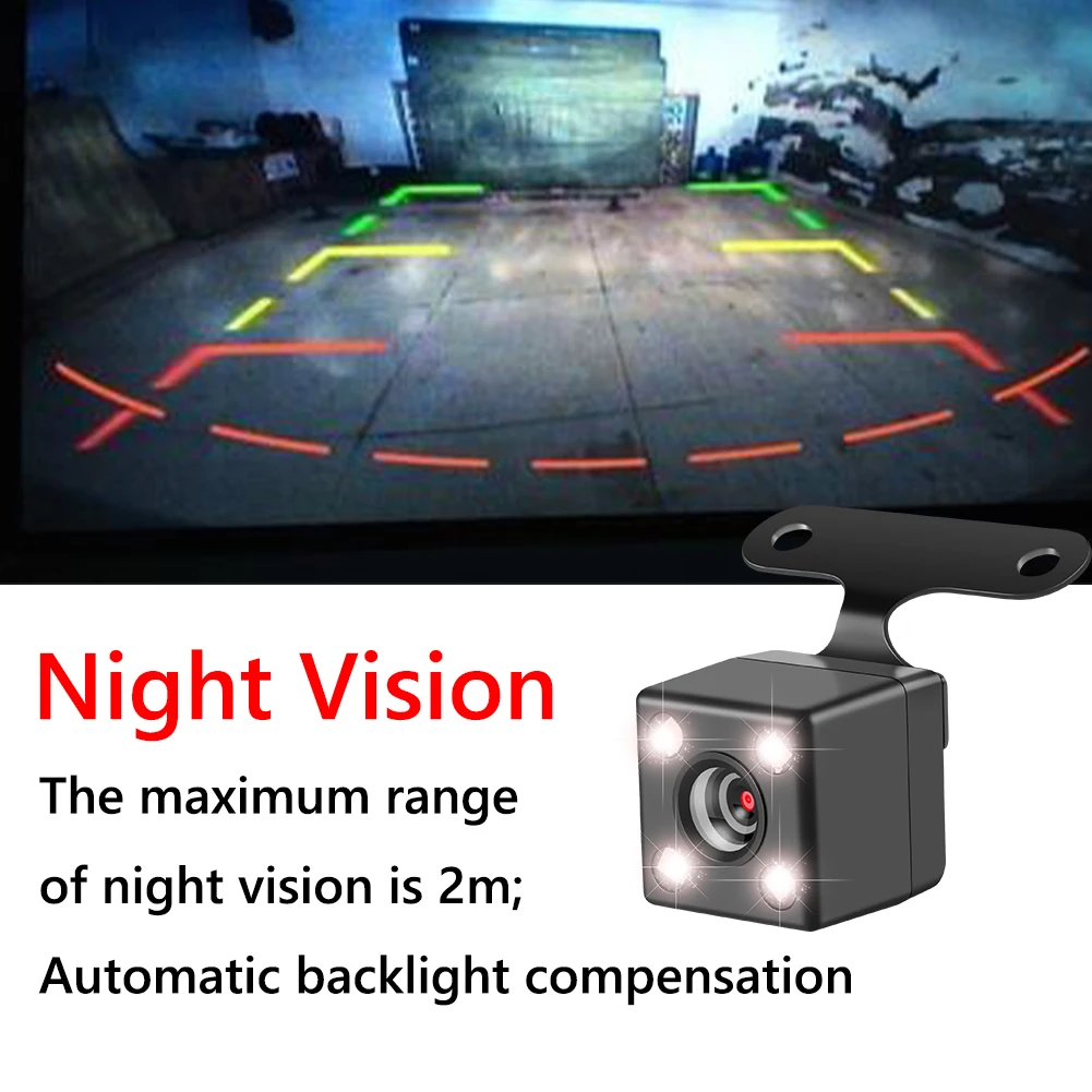 5 Pin Parking Camera Night Vision HD Color Image Video Camera 4 LED Video Rear View Camera Wide Angle with Extension Cable