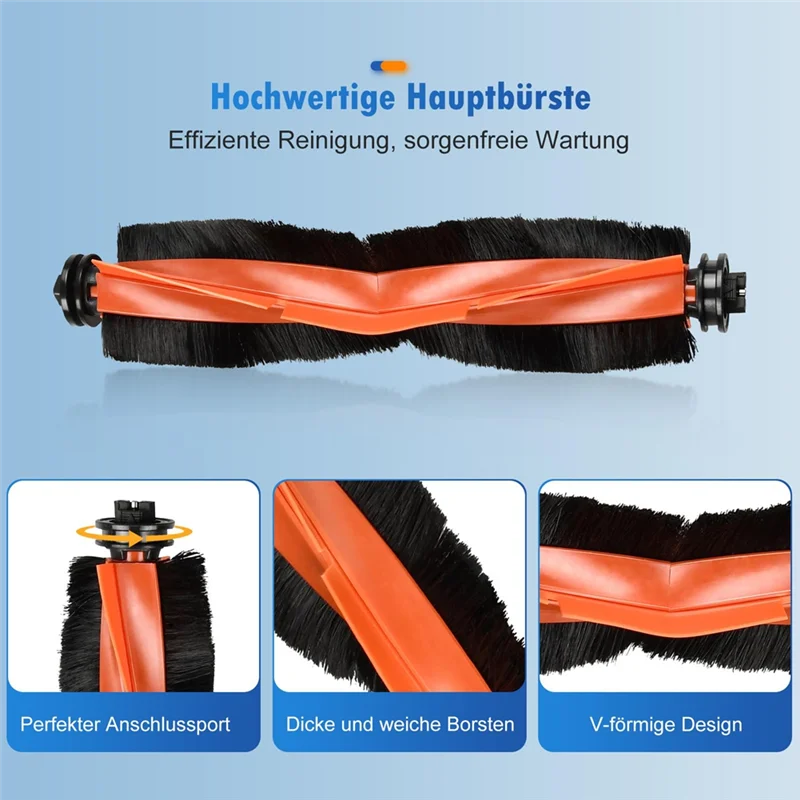 ABVI-аксессуары для робота-пылесоса Xiaomi X20 Max/X20 Pro, робот-пылесос, с основной щеткой, салфетками, мешками для пыли, фильтрами