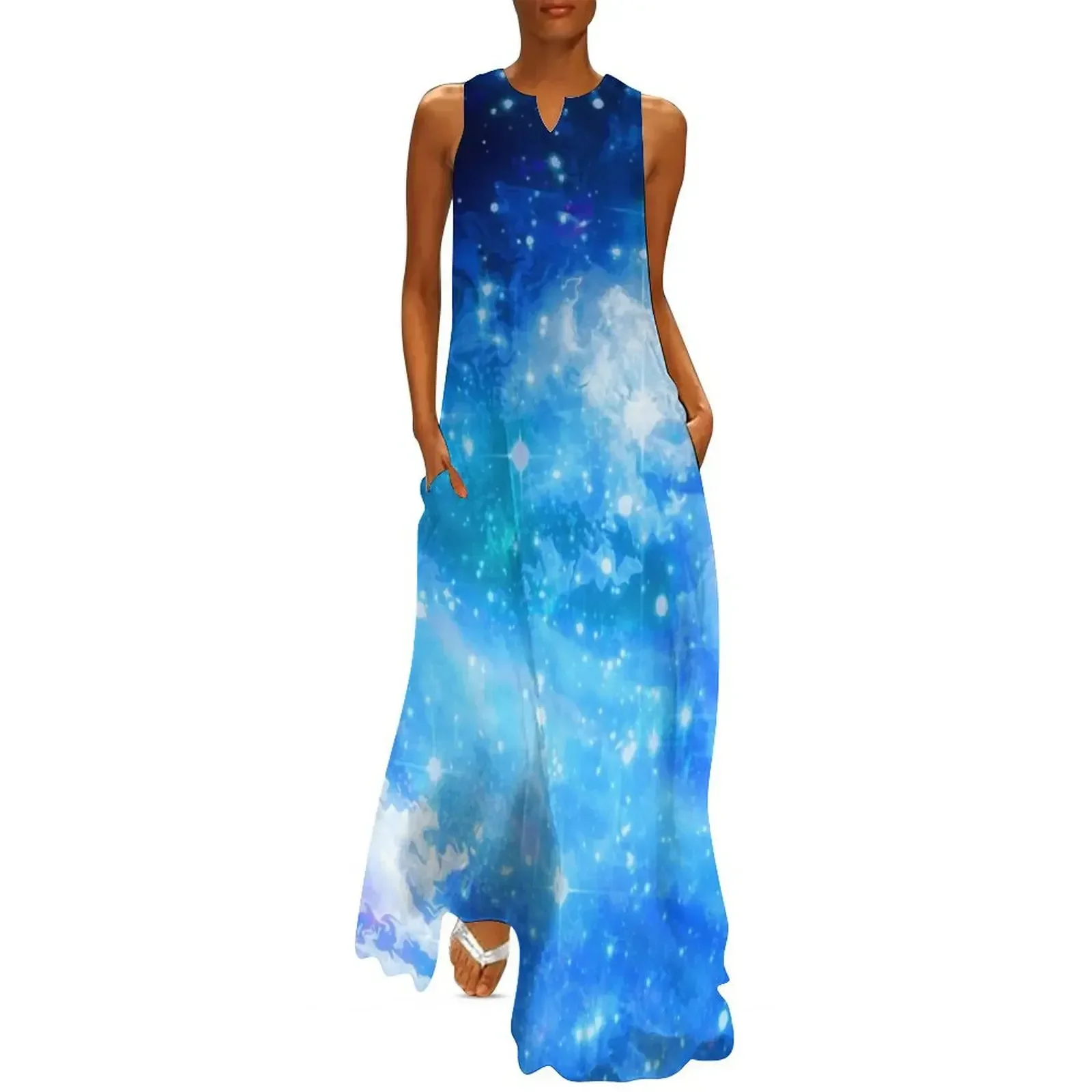 

Blue Cloudy Night Sky Long Dress dresses for official occasions women's summer jumpsuit long sleeve dress Casual dresses Dress