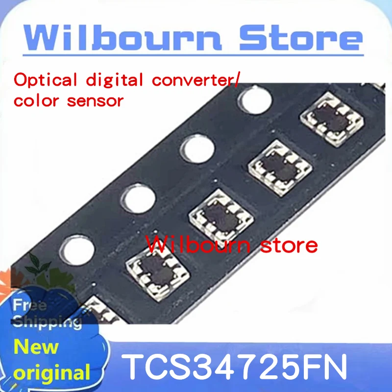 5pcs~50pcs/LOT 100%4 NEW TCS34725FN TCS34725F TCS34725 DFN-6  Light Digital Converters Color