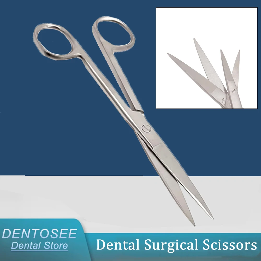 

Dental Surgical Scissors Stainless Steel Straight Sharp Tip, Professional Dental Scissors Instrument