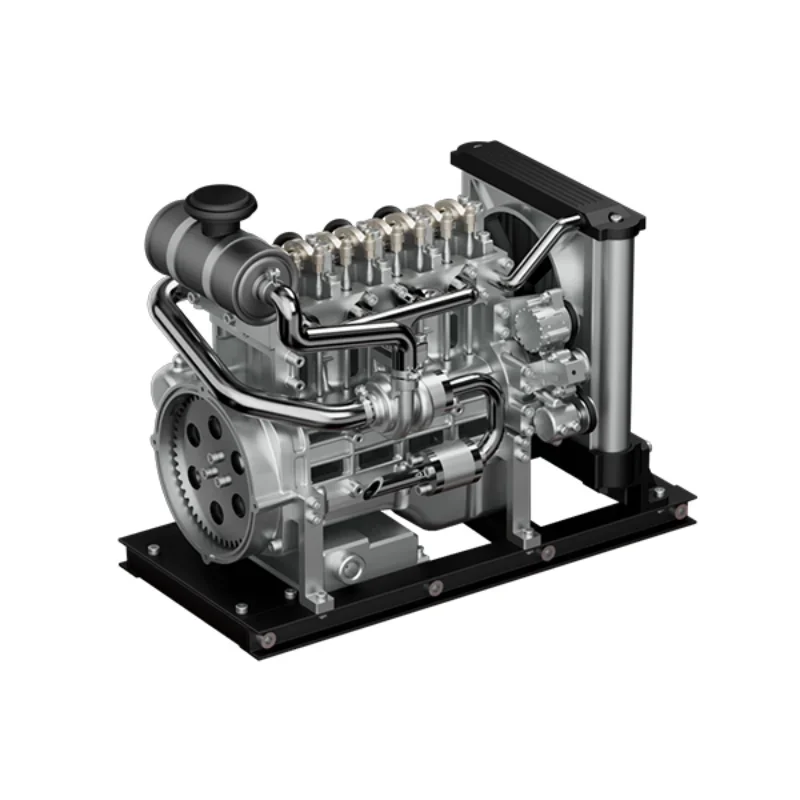 Mini four-cylinder diesel engine can start metal assembly model group