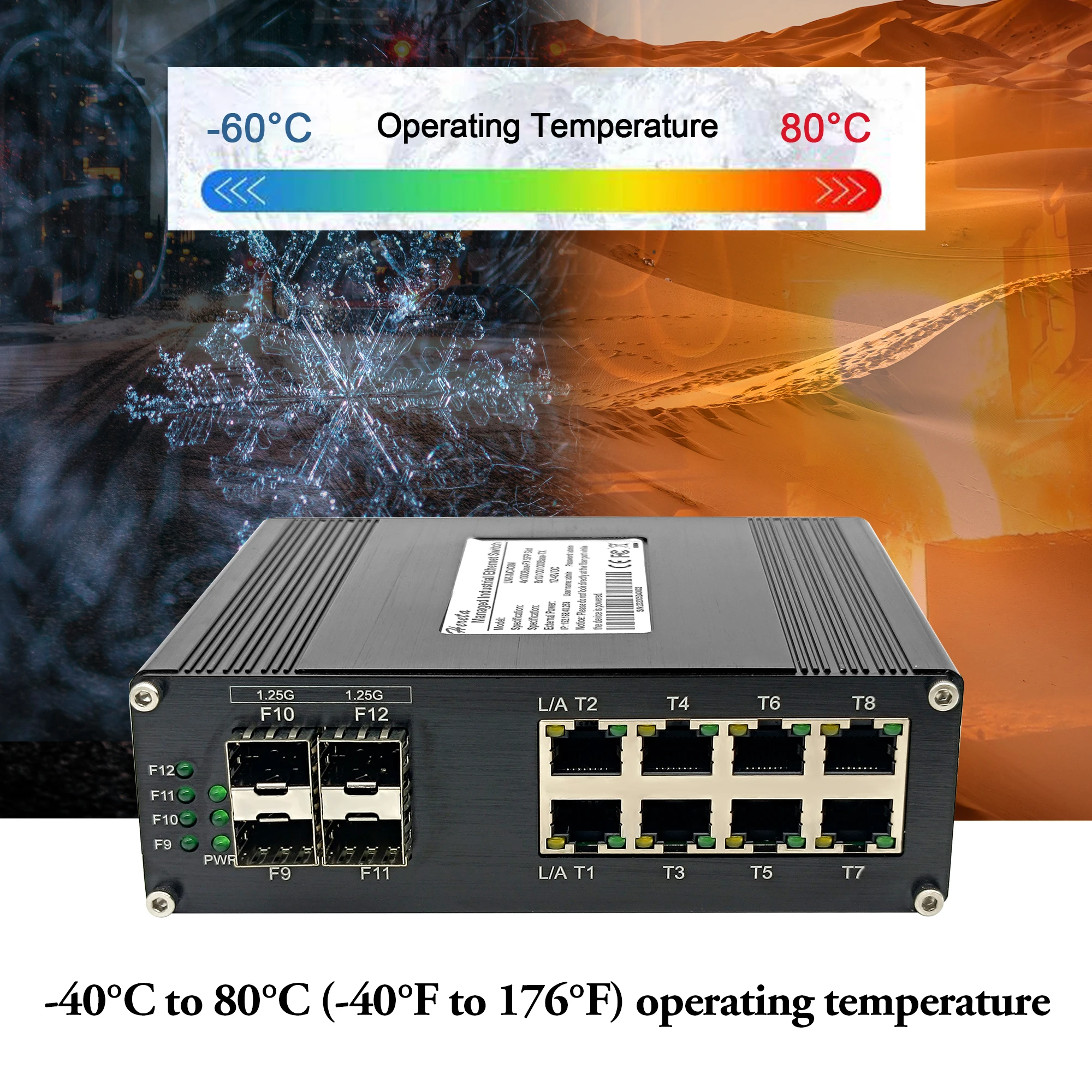 Switch Ethernet PoE Industrial - Managed Gigabit Poe Switch 8 Port 802.3At reseña y precio