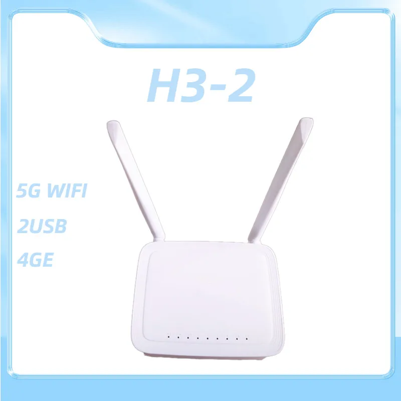 GPON ONU ONT H3-2S 4GE +2USB+2.4G/5G WIFI  Roteador FTTH  Second Hand