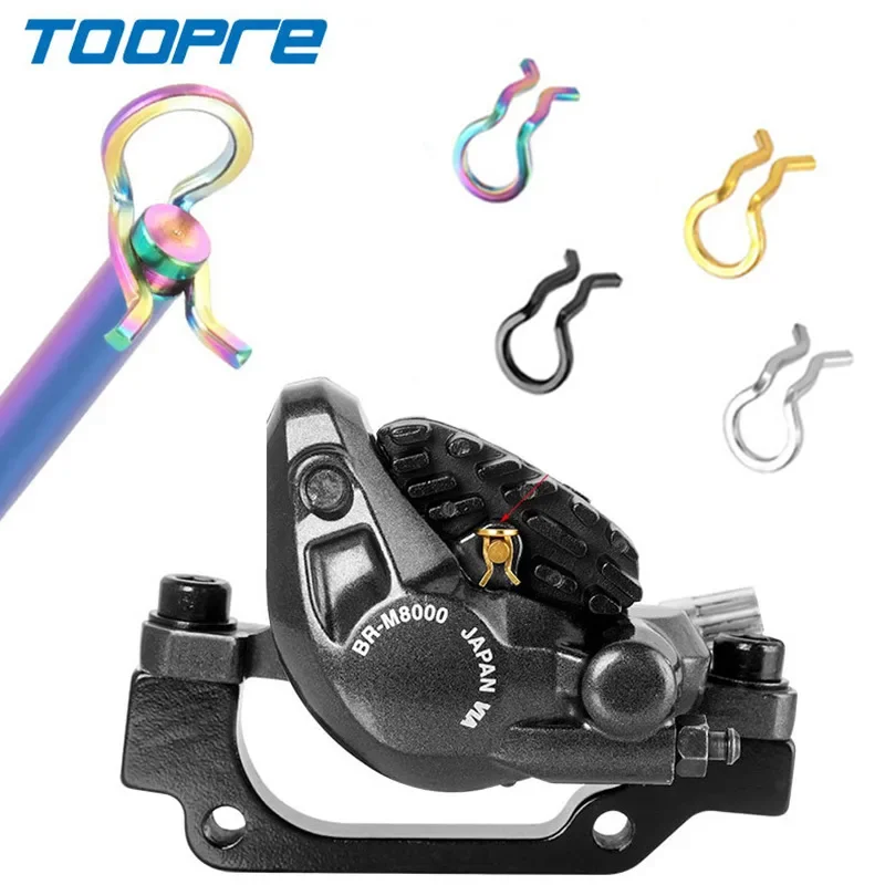 

10PCS Bicycle Disc Brake Caliper Fixing Screw Pin Spring Clip TC4 Ttanium Alloy XT SLX XTR Bicycle Accessories Dropshipping
