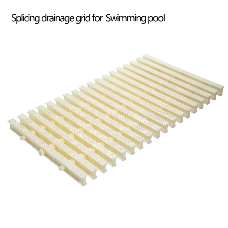 Splicing Drainage Grid For Outdoor Swimming Pool Drainage Grille Sewer Cover Grates,ABS Resin Material Width 20cm & 25cm & 30cm