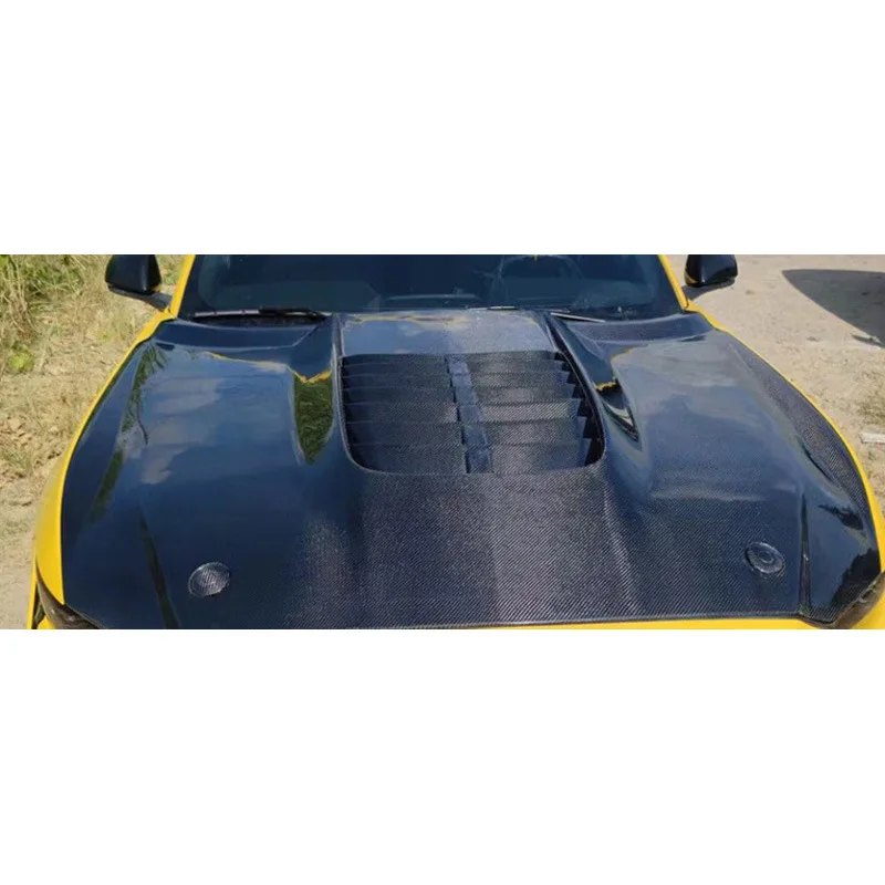 

Fengxuan For Ford Mustang GT500 2015-2021 Carbon Fiber Hood Engine Cover Engine Bonnet