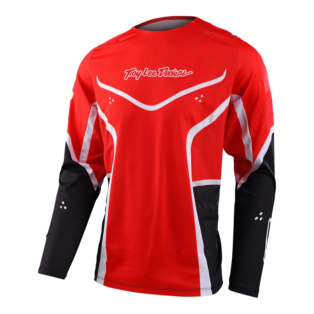 2023 Baoyou Star Red White Black Cattle Series Motorcycle Jersey Shirt Mountain bike Shirt MTB DH MX Downhill Jersey