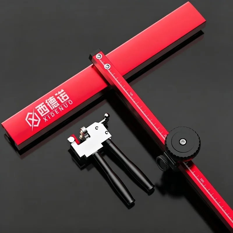 T-shaped Glass Cutter Roller-type Drag Knife Tile Builder Cut Glass Heavy-duty Tile Cutter Knives Boundary Marker Pusher Knife