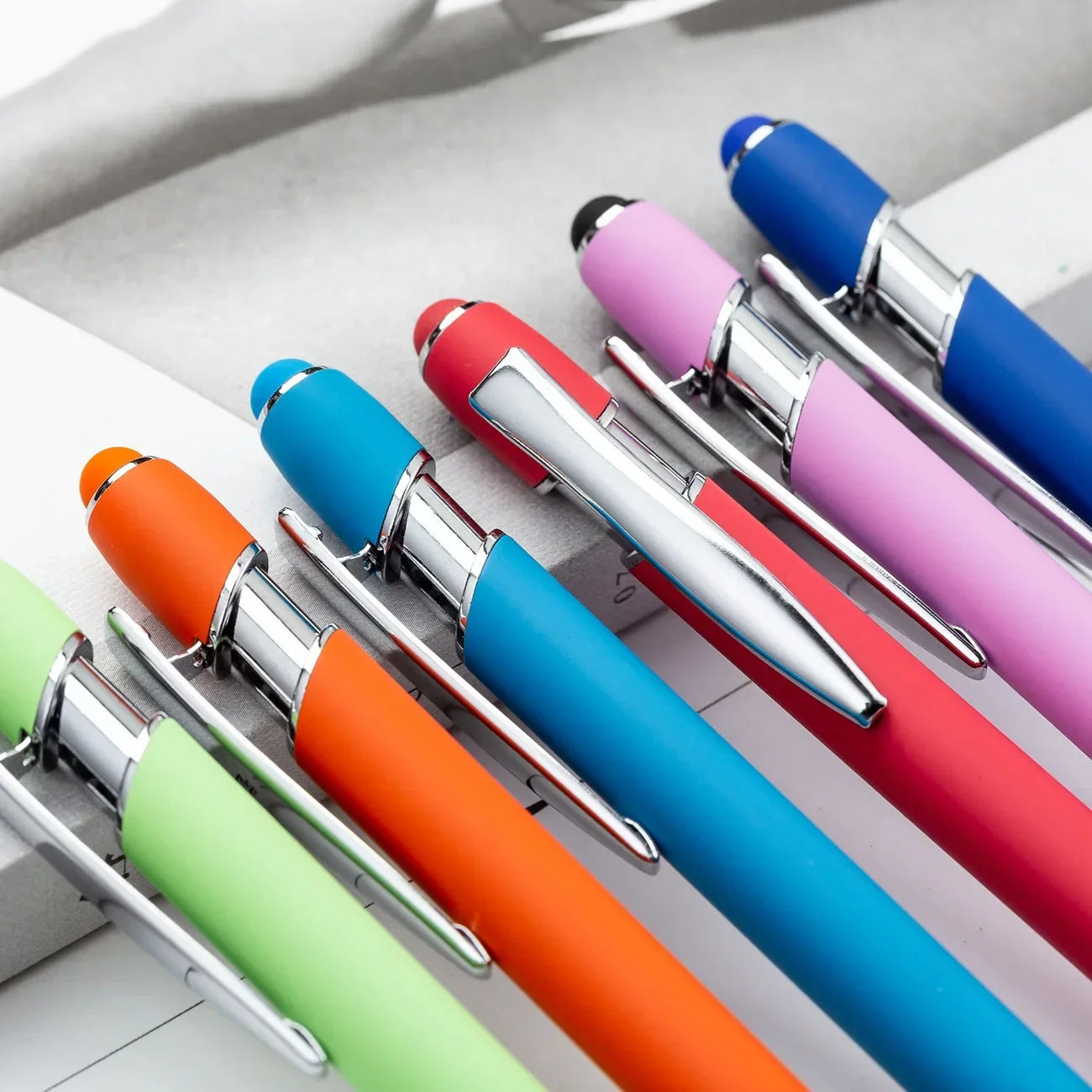 20-200pcs Laser Engraved Logo Pen Custom Advertising Wholesale Promotional Pens for Business Bulk Office Supplies 16Colors