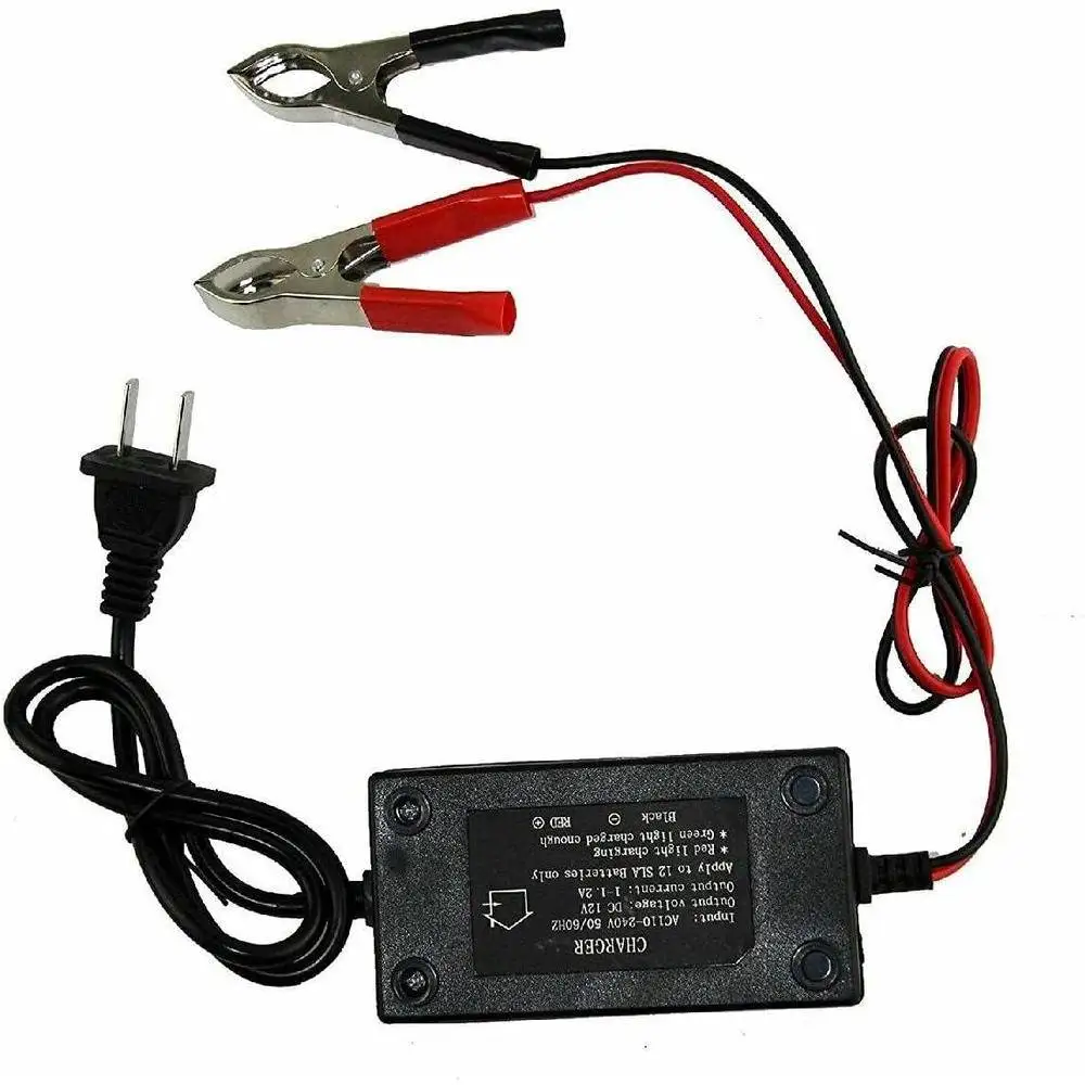 

12V 1.2A Car Battery Charger Rechargeable Lead Acid Battery Charger Intelligent Repair Charger For Car Truck Motorcycle US Plug