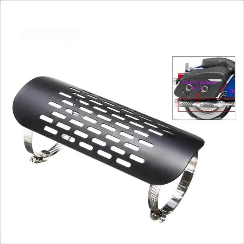 Motorcycle Exhaust Pipe Heat Shield Cover Muffler Protector Guard Suitable for Harley Davidson 400   Exhaust Pipe Accessories