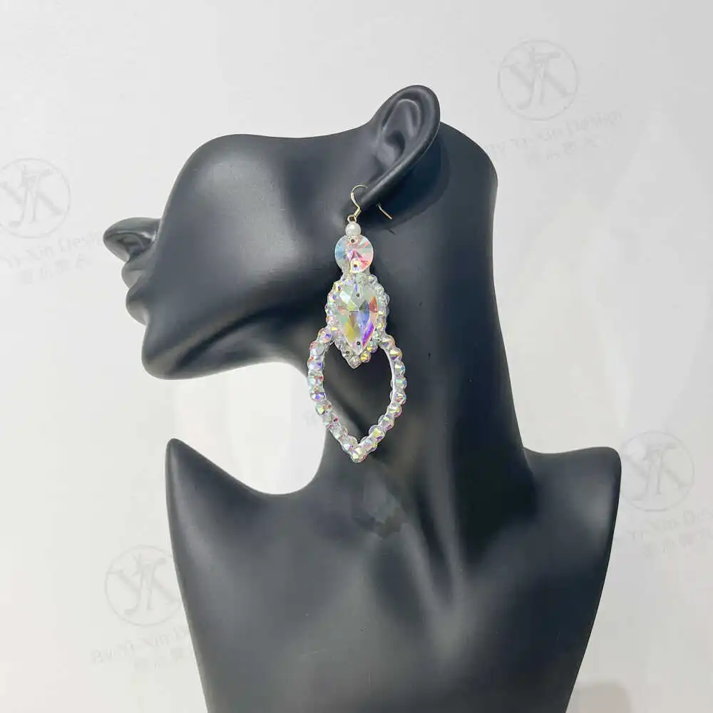 Orecchini personalizzati per spettacoli di danza latina, decorazione di danza del ventre, accessori per orecchie da palcoscenico