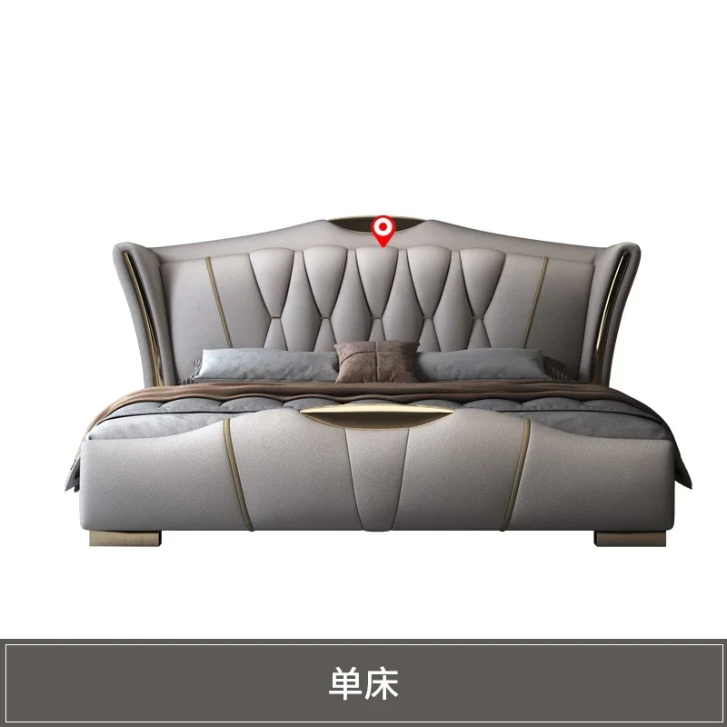 

Высококачественная скандинавская двуспальная кровать, водонепроницаемая черная роскошная современная двуспальная кровать, каркас королевы, дизайн Cama De Casal, комплект мебели