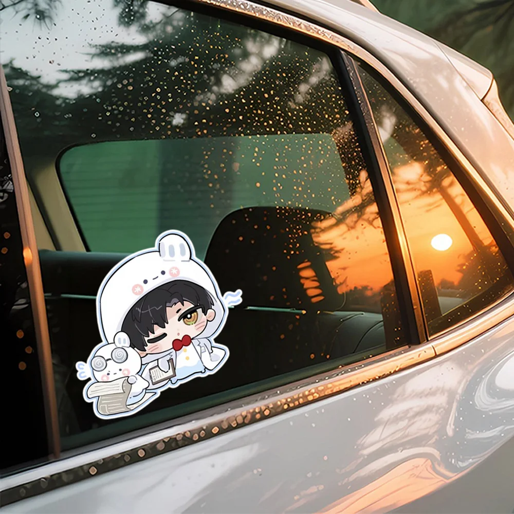 Cute Car Sticker Xavier Love and Deepspace Auto Whole Body Window Windshield Decal Waterproof Moto Exterior Decorate Accessories