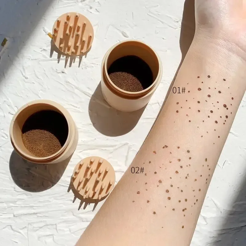 エアクッションそばかす顔ボディそばかすスタンプキットリアルなそばかす自然シミュレーション偽ドットスポットコームシール防水メイク