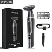 ENCHEN A1 Hair Trimmer Wet&Dry Suitable For The Whole Body Type-C Fast Charge 3-IN-1 Smooth Painless Detachable Blade