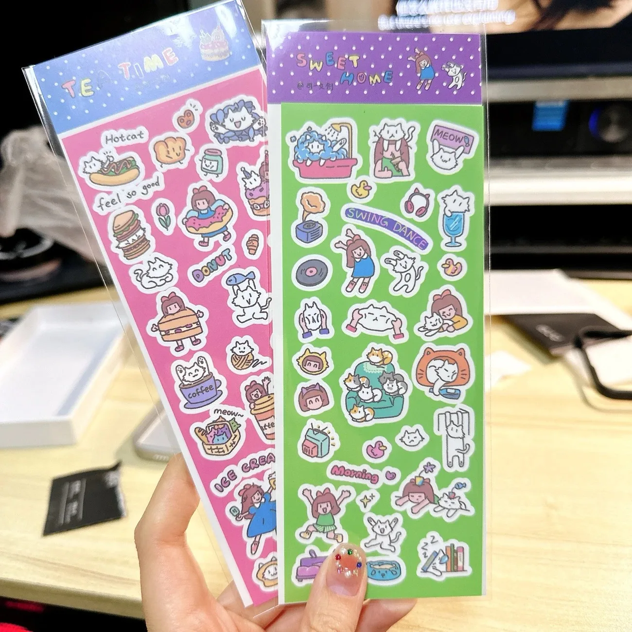 1/3 قطعة KeYi الأصلي الدوبامين الفتاة المحلية الأصلية Guka ملصقات DIY حساب المواد ملصقات الزخرفية #6