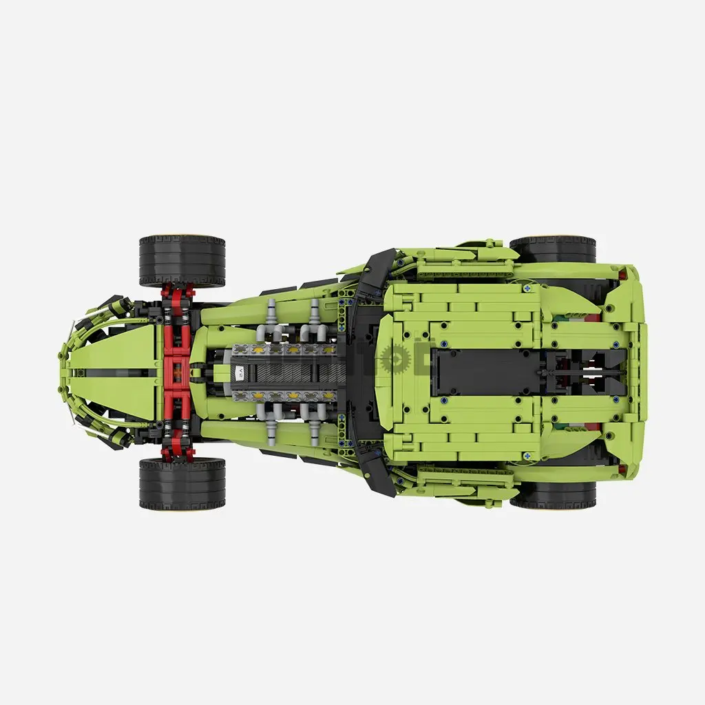 Moc-63824 Rambo Raceauto 42115b Modus 2561Pcs Elektronische Tekening Splitsing Bouwsteentechnologie Assemblage