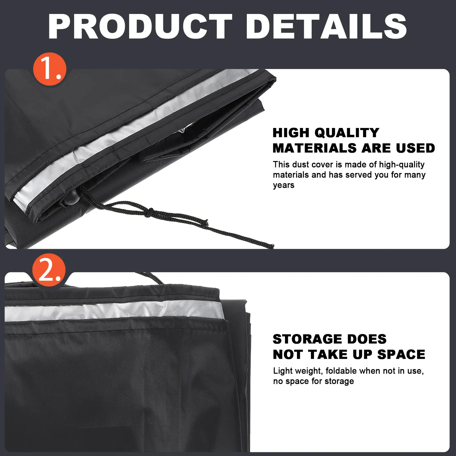 

1Pcs Professional Electromobile Cover Heavy Duty Waterproof Uv Resistant Universal Fit for Electric Cars Scooters E-Bikes