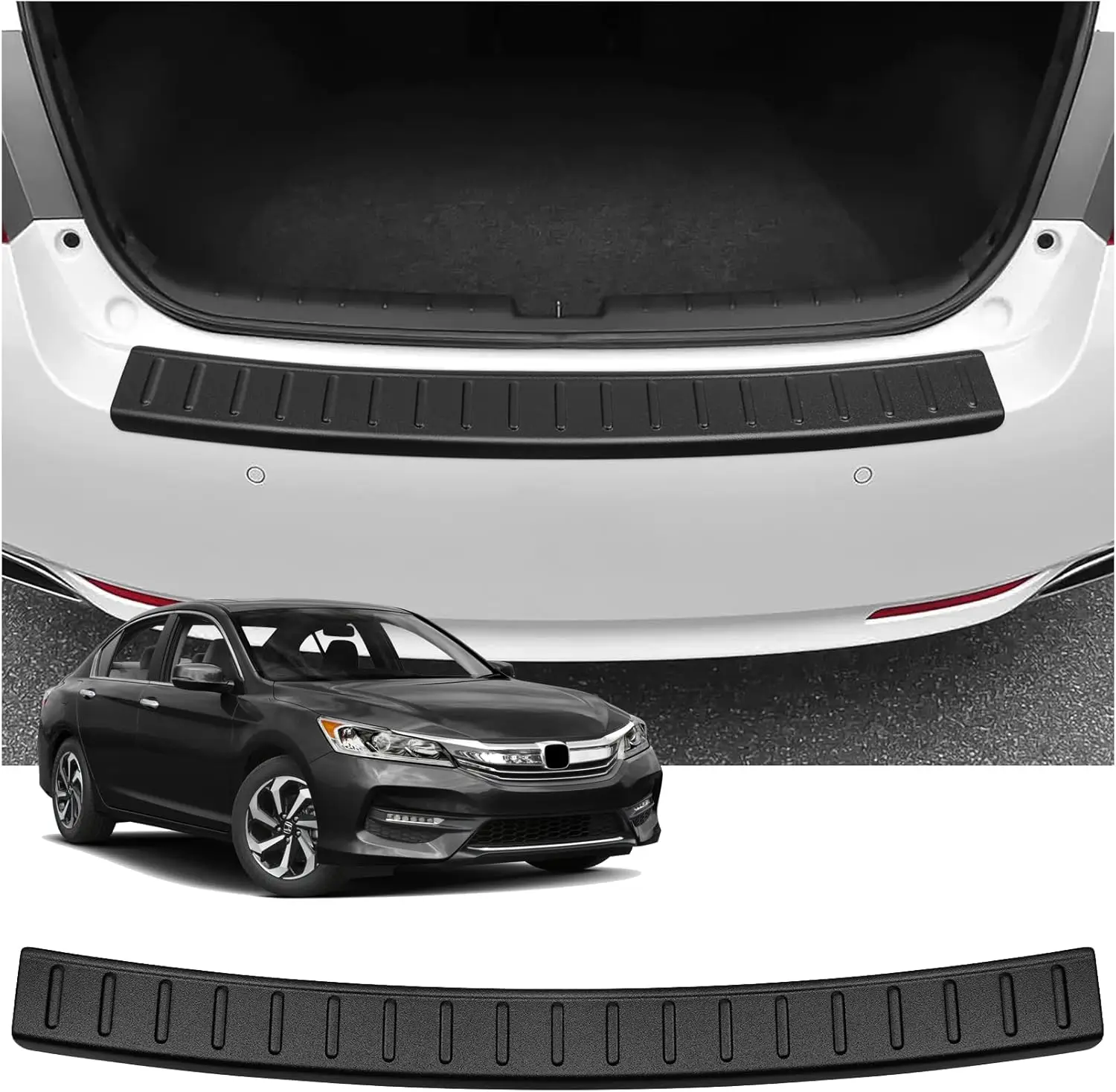 

Exterior Rear Bumper Protector Compatible with Honda Accord 2013-2016 2017 Accessories ABS Material Rear Bumper Guard Trunk Sill