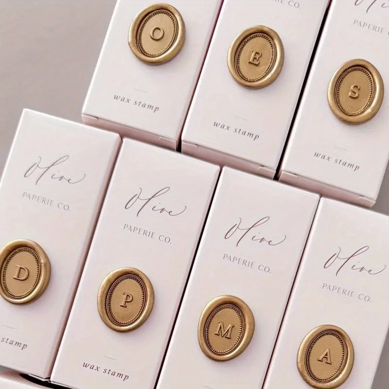 200pcs Custom Wax Seal Stickers with Self-Adhesive, Monogram Wax Seals, Handmade Wax Seals for Wedding invitation, Logo Wax Seal