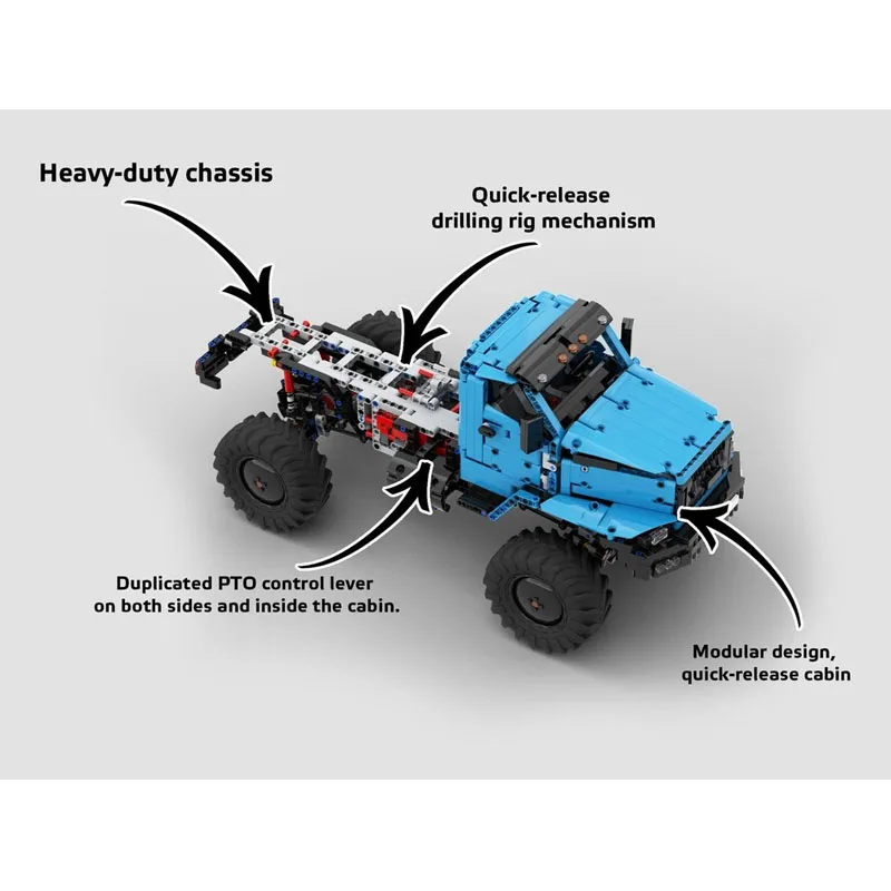 MOC-226151 New Cargo Crane Vehicle Building Block Model, 2294 Pieces, Boys' Children's Birthday Construction Block Toy