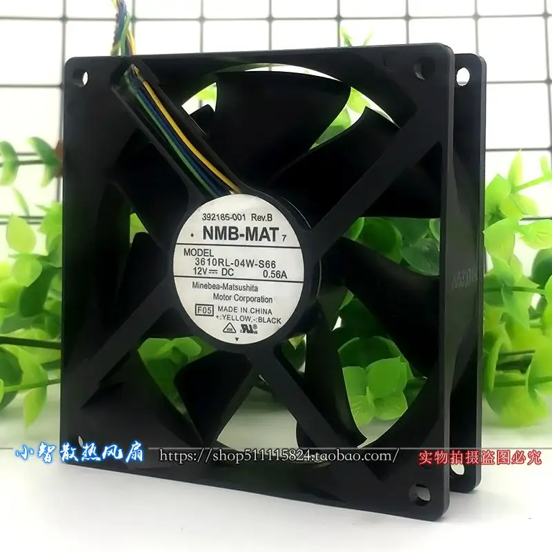 ORIGINAL 3610RL-04W-S66 12V 0.56A 9025 90*90*25 มม. พัดลมระบายความร้อนใหม่ หม้อน้ำ