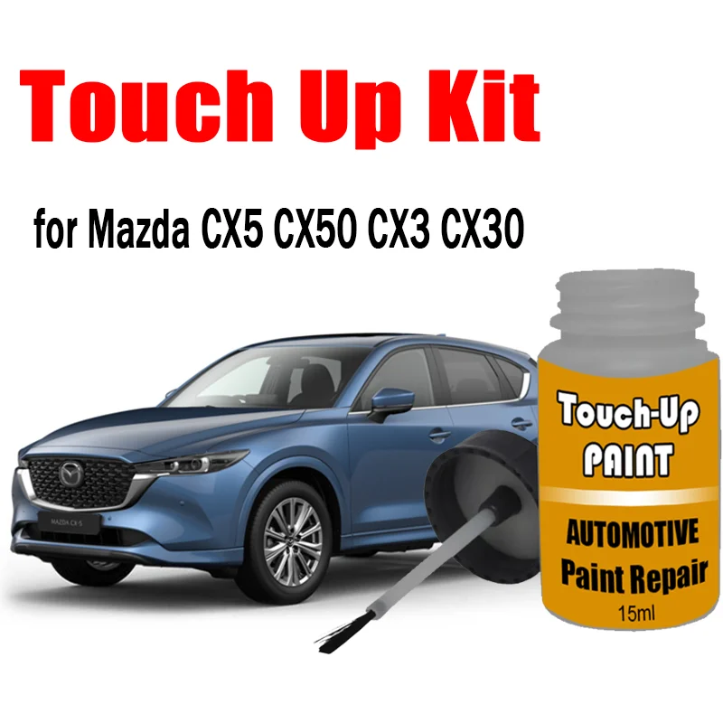 

Car Touch-Up Paint Kit (with brush) for Mazda CX5 CX50 CX3 CX30 Paint Scratch Remover Car Paint Care Accessory