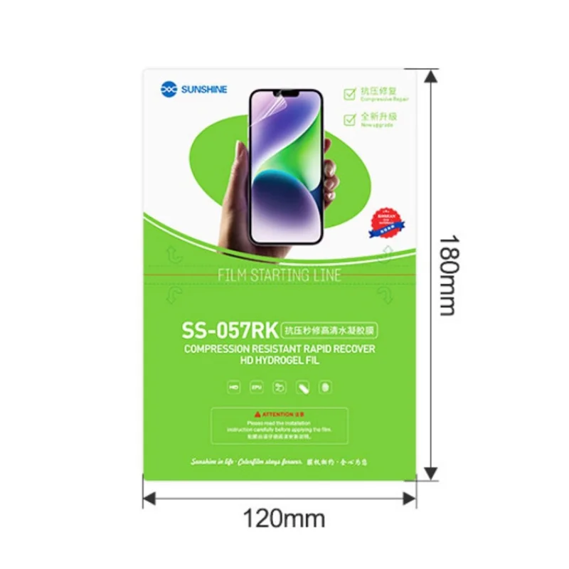 SUNSHINE SS-057RK Anti-Stress Instant Repair High-Definition Screen Protector EPU Flexible Hydrogel Film