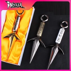 Ninja Anime Peripheral Yellow Flash Namikaze Minato The Art of Fly Raytheon Kunai Katana Swords Weapon Model Toys for boy Gifts