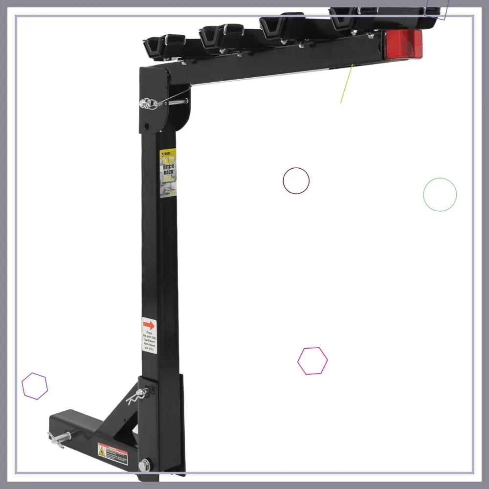 

Универсальная стойка для крепления сцепления на 4 велосипеда для легковых автомобилей, грузовиков, внедорожников, сверхпрочная стальная конструкция с поворотной функцией