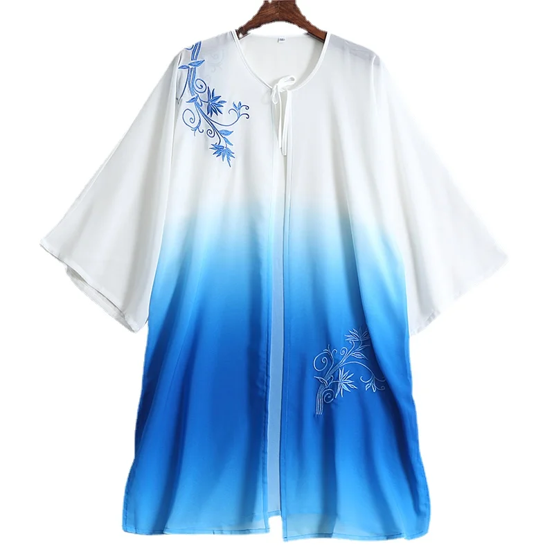 Traditional Chinese Clothing Wushu TaiChi KungFu Coat Tai Chi Uniforms Exercise Clothing Martial Arts Tops Wing Chun Blouse