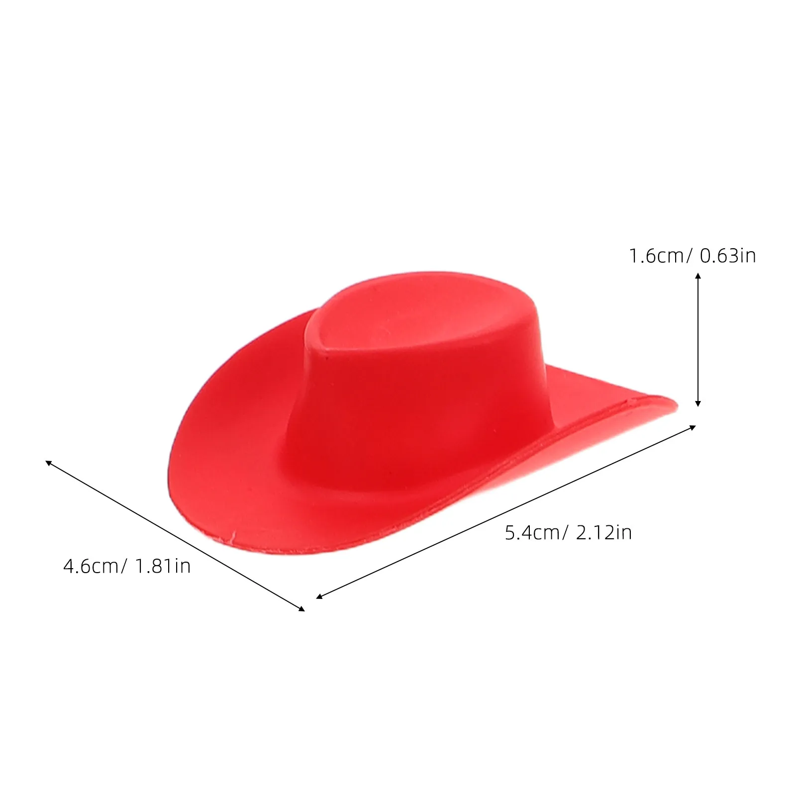 40 Chapéus de Cowboy Miniatura de Plástico, Bonés Ocidentais de Cowgirl, Chapéus Pequenos e Fofos para Festas, Acessórios para Casas de Bonecas, Chapéu Miniatura
