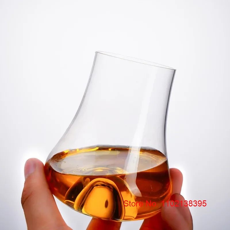 Professional Whisky  Snifer Glass Niche Crystal Wine Tasting Glasses Concave Bottom Gather Aroma Smell Whiskey Copita Nosing Cup