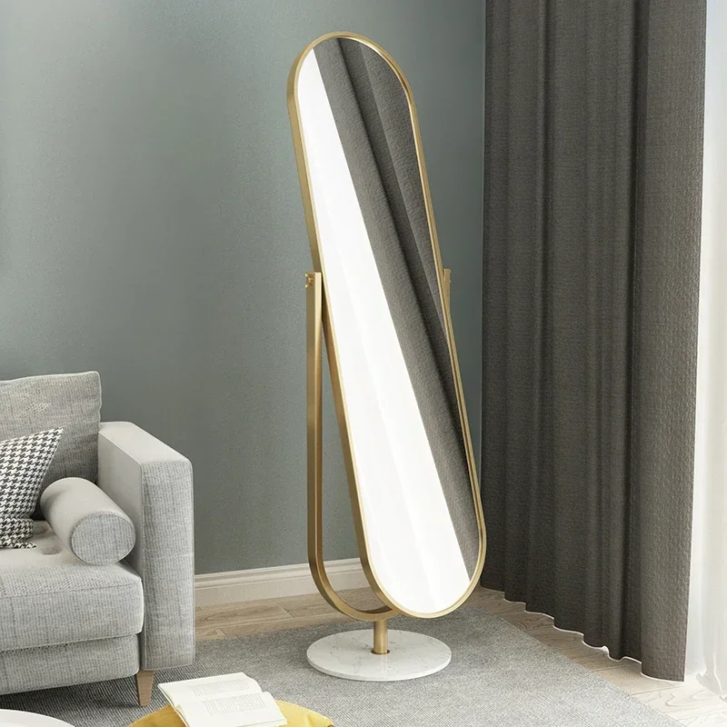 

Nordic Ins Rotating Dressing Mirror Home Floor Mirror Simple Bedroom Girl Full-Length