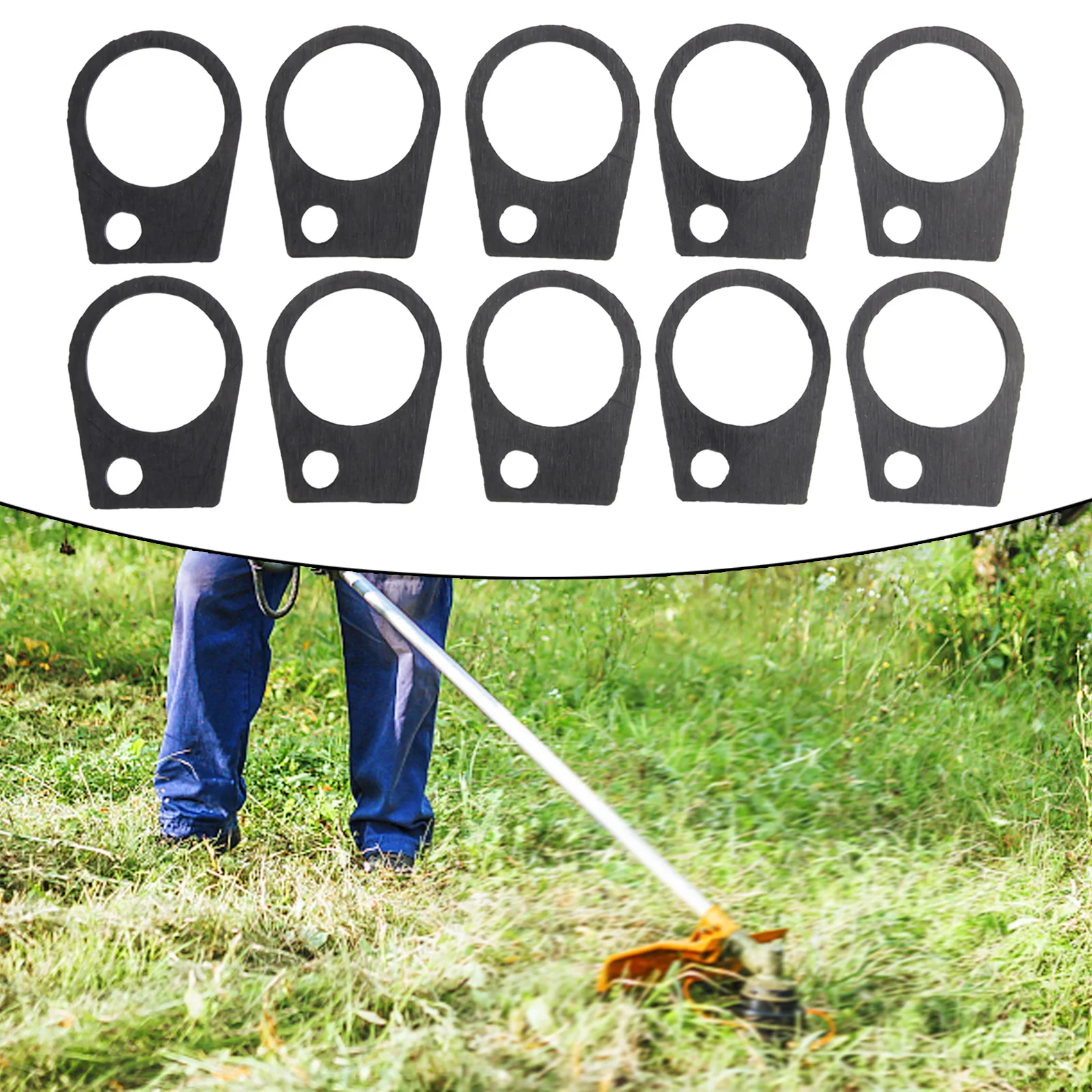 Gasket Replacement Kit for Chainsaw Air Filters Includes Ten Rubber Gaskets Suitable for Engines from 45 to 58 cc