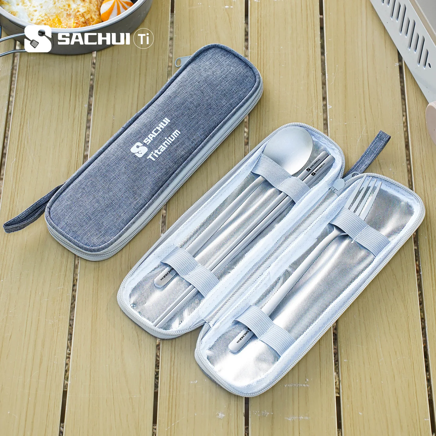 Titanium Camping Cutlery Set L - đánh giá và giá Camping Cooking And Eating Set