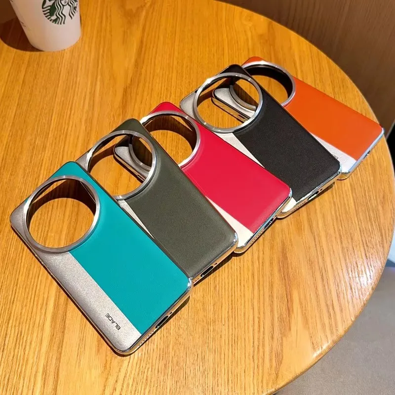 

Xiaomi Mi 15 Ultra Case Luxury PU Leather Color block Skin Fashion Protective Back Cover Case For Xiaomi Mi 15Ultra Phone Shell