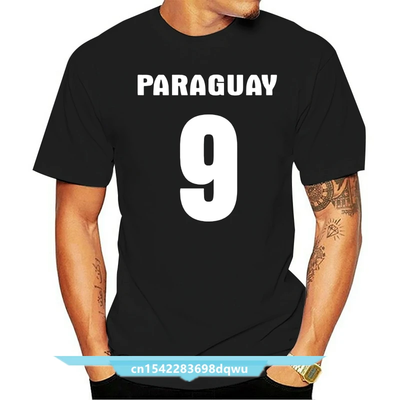 

2021 New Men T Shirt PARAGUAY Countries Flag Shirt With Back Number Tee Shirt