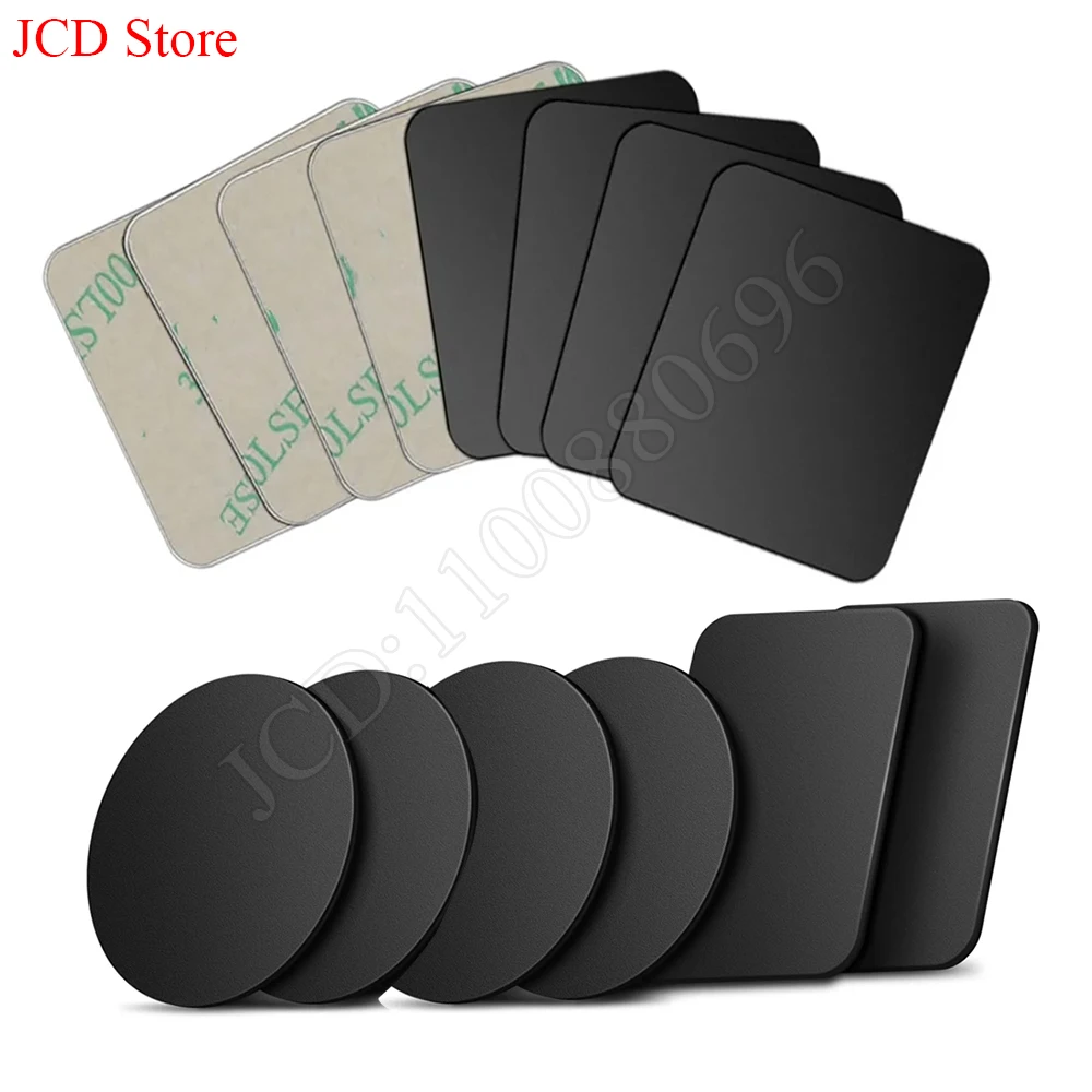 10pcs 30mm 35mm 40mm 50mm 60mm Magnetic Metal Plate For Car Phone Holder Iron Sheet Disk Sticker For iPhone 12 11 X 7 8 Xiaomi