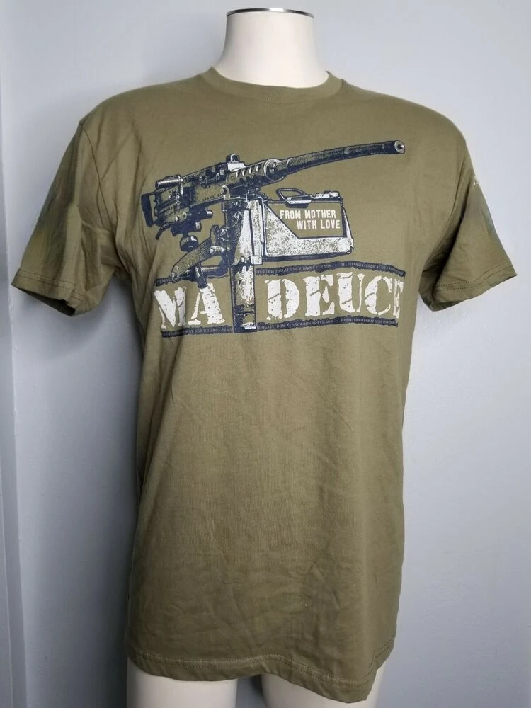 

Military Grunt Style Ma Deuce .50 Cal M2 Machine Gun T-Shirt 100% Cotton O-Neck Short Sleeve Casual Mens T-shirt Size S-3XL