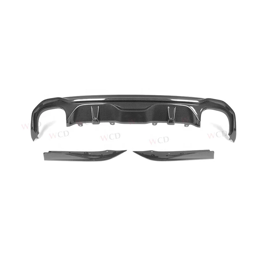 G26 Dry Carbon Rear Bumper Lip Diffuser For BMW 4 Series Sedan 4-Doors G26 Rear Bumper Lip Spoiler 2021+