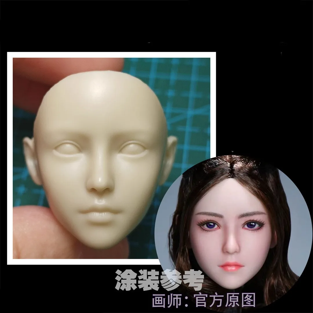 YMTOYS YMT070 YMT062 1/6 Little Girl Cang Head Sculpt Carving Pale Suntan Model Fit 12'' TBL PH JO Female Soldier Action Figure