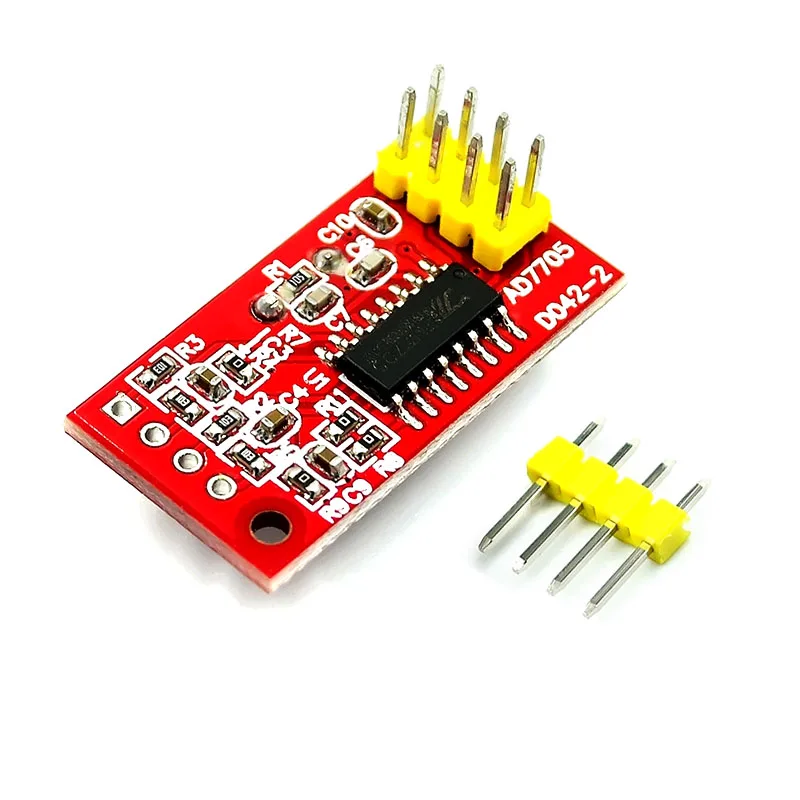 1PC AD7705 Dual-Channel 16-Bit ADC Module with Programmable Gain SPI Interface (TM7705 Compatible) – Precision Data Acquisitio