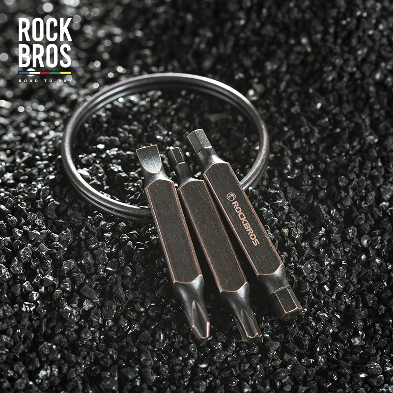 ROCKBROS ROAD TO SKY Keyring Tools Bicycle Multifunction Repairing  Aluminum Alloy Tool Portable Stainless Steel Bike Accessory