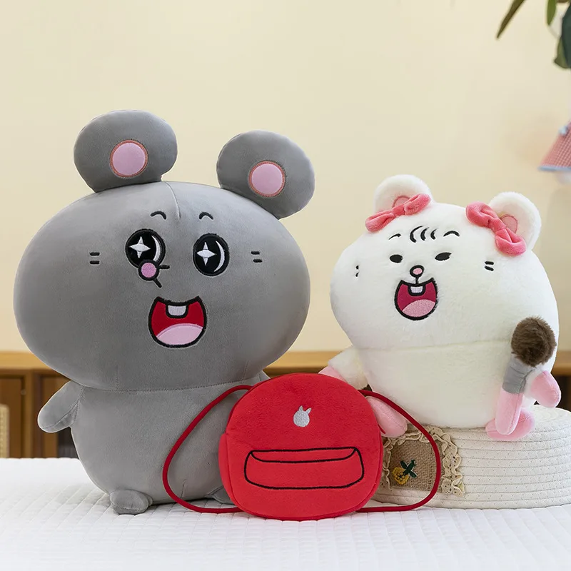 Cute Soft Lovely Miki Big Rat Cartoon Large Waist Rest Hug Pillow Plush Stuffed Animal Toy Doll Birthday Gift For Bedside