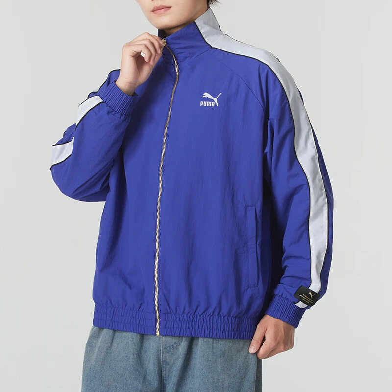 

Оригинальная новая спортивная куртка унисекс с воротником-стойкой и элементами пэчворка от Puma, артикул 629048-27